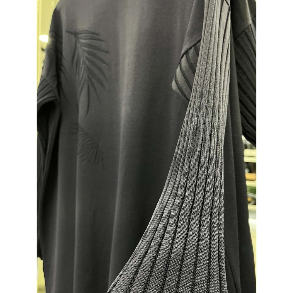 ADN PALMİYE MERSERİZE TUNİK - LACİVERT - 2