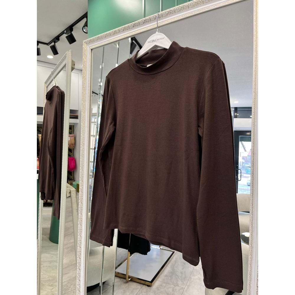 NURGÜN BODY PARMAK GEÇİRMELİ - ACI KAHVE - M