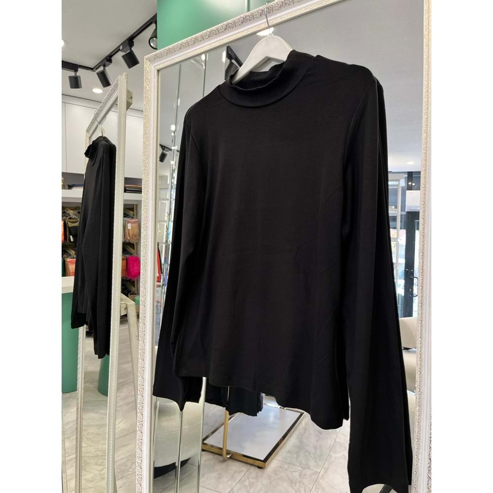 NURGÜN BODY PARMAK GEÇİRMELİ - SİYAH - S