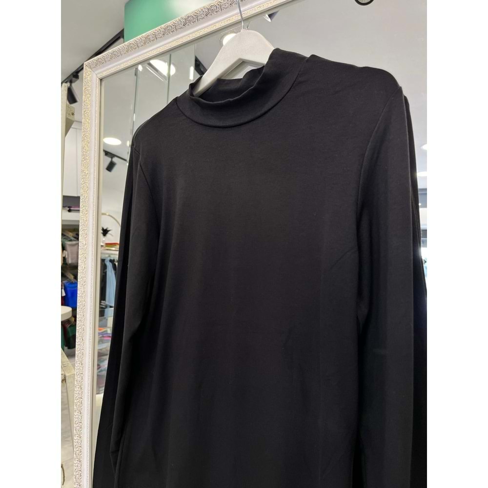 NURGÜN BODY PARMAK GEÇİRMELİ - SİYAH - S