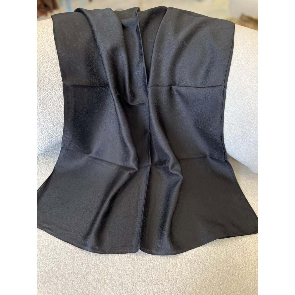 İPEKSELİ KENDİNDEN DESENLİ JAKARLI ŞAL - 2