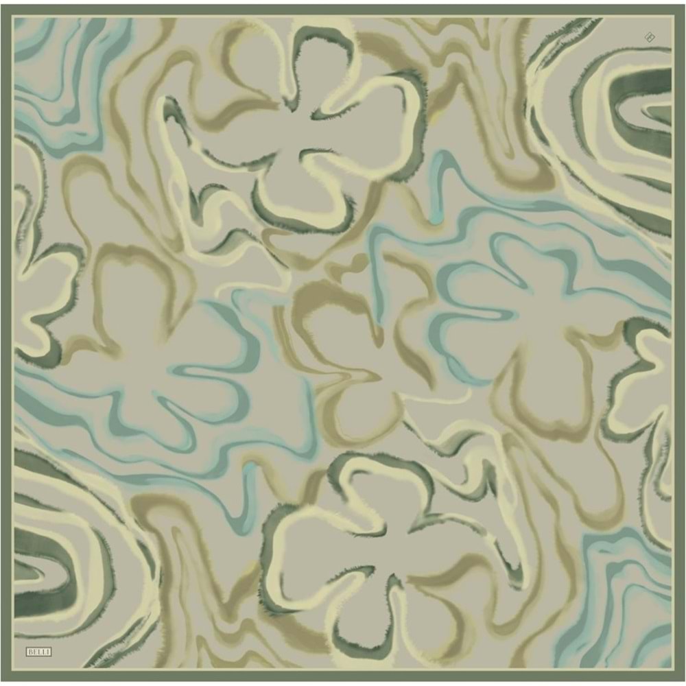 BELLİ TWİLL İPEK EŞARP 2026 DESEN 15 - 3