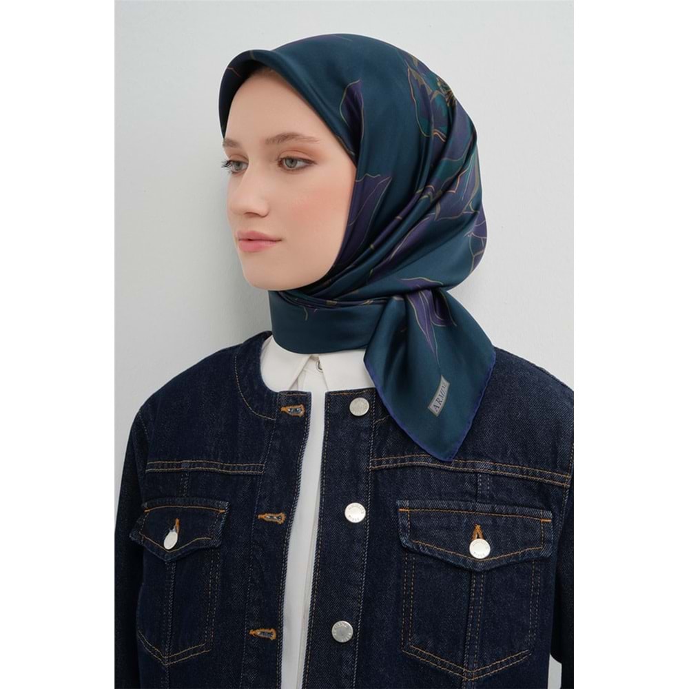 ARMİNE SAF İPEK EŞARP 2026 İLKBAHAR-YAZ DESEN 9 - 1