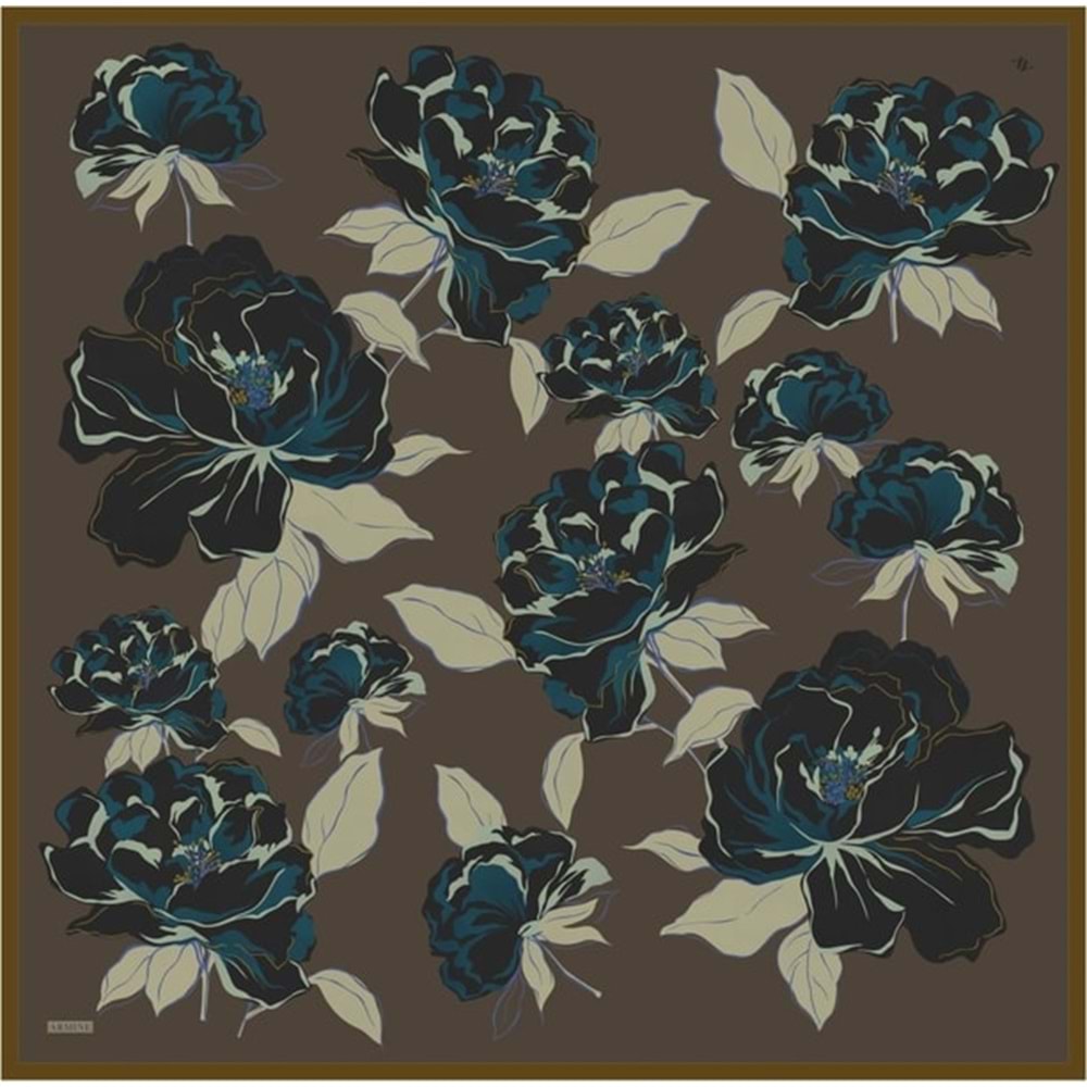 ARMİNE SAF İPEK EŞARP 2026 İLKBAHAR-YAZ DESEN 9 - 2