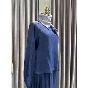 MARCHA JAKARLI ETEKLİ TAKIM - LACİVERT - 40