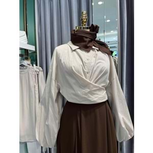 ADN KETEN GÖMLEK - BEJ - 3