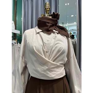 ADN KETEN GÖMLEK - BEJ - 3