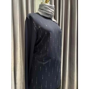 ADN TAŞLI TUNİK 302 - LACİVERT - 1