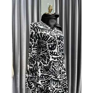 ZÜHRE MUSE ELBİSE - SİYAH-BEYAZ - 40