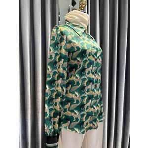 NARS KAPLANLI KREP GÖMLEK - DESENLİ - 2