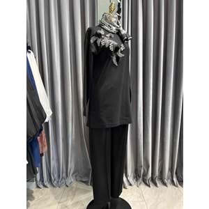 ZAFİRA VALERIA İKİLİ TAKIM - SİYAH - 2