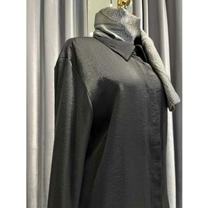 VUU SİMLİ GÖMLEK - SİYAH - 42