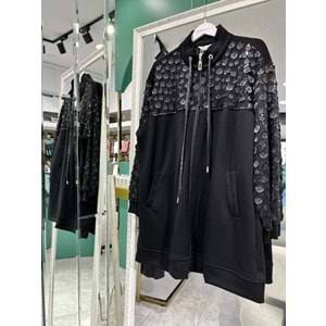 TRİPEN İŞLEMELİ CEKET - SİYAH - 4