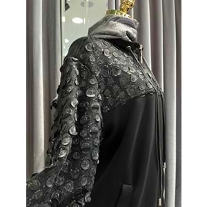 TRİPEN İŞLEMELİ CEKET - SİYAH - 4