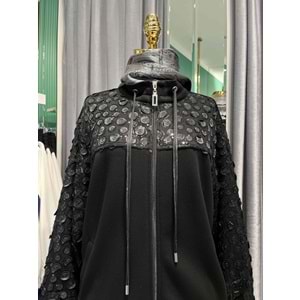 TRİPEN İŞLEMELİ CEKET - SİYAH - 4