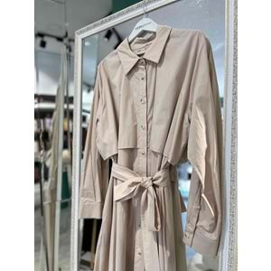 ADN ELBİSE PARAŞÜT KUMAŞ - BEJ - 4