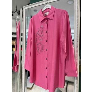 YELDA ÇİLEK TUNİK 1042 - PEMBE - 1