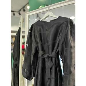 QASTEL BELLA JAKAR ELBİSE - SİYAH - 38