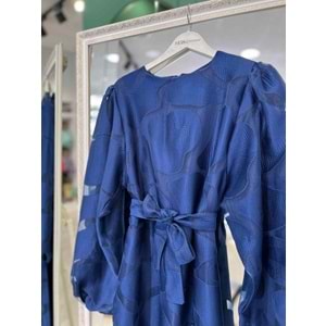 QASTEL BELLA JAKAR ELBİSE - LACİVERT - 40