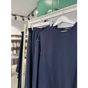 MICCA ETEKLİ TAKIM KENAR NAKIŞ DETAYLI 251883M - LACİVERT - 48