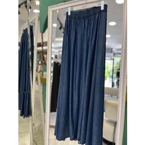 ADN LİYOSEL KOT ETEK - MAVİ - 2