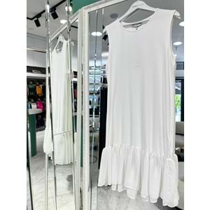 MISSEMRAMISS İÇLİK TUNİK - BEYAZ - 42