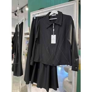 WENNEW ETEKLİ TAKIM 1602 - SİYAH - 48