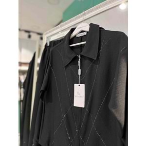 WENNEW ETEKLİ TAKIM 1602 - SİYAH - 48