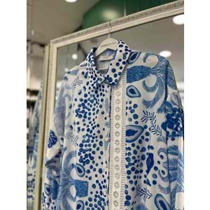 ZÜHRE GLİNT TUNİK - MAVİ - 44