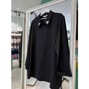 YAQA VARESE GÖMLEK - SİYAH - 42