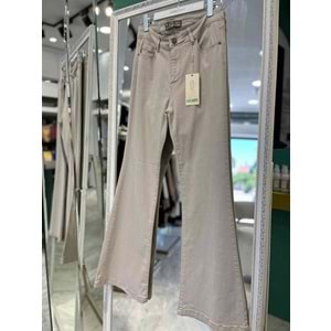 LACARTE KOT PANTOLON İSPANYOL PAÇA - BEJ - 34