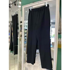 NARS KUMAŞ PANTOLON PAÇA YIRTMAÇLI - SİYAH - 2