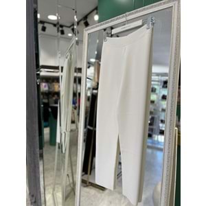 MISSEMRAMISS ÇELİK ÖRGÜ TRİKO PANTOLON - BEYAZ - 3