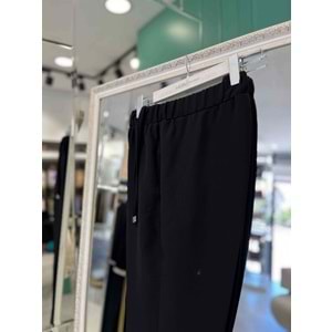 HÜMA KUMAŞ PANTOLON - SİYAH - 48