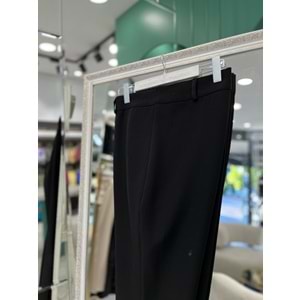 NURGÜN NERVÜRLÜ PANTOLON İSPANYOL PAÇA - SİYAH - 50