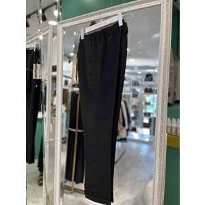 HÜMA KUMAŞ PANTOLON PAÇASI KATLI - SİYAH - 42