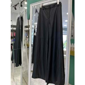 VUU BOL PAÇA DERİ PANTOLON - SİYAH - 42