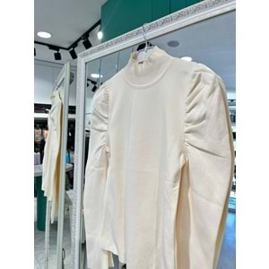 JOY IN JOY PRENSES KOL TRİKO BODY - BEJ - STANDART