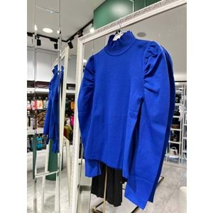 JOY IN JOY PRENSES KOL TRİKO BODY - SAKS MAVİSİ - STANDART