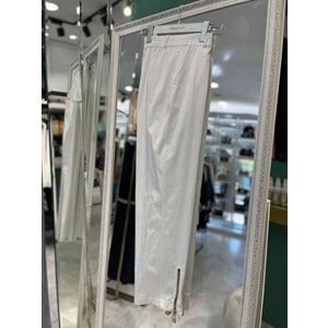 MISSEMRAMISS SATEN PANTOLON PAÇA FERMUARLI - EKRU - 44