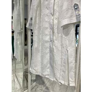 ADN TÜLLÜ KAP - BEYAZ - 3