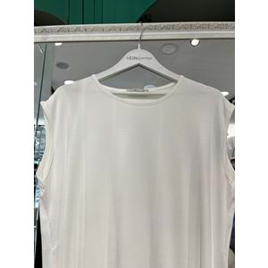 NURGÜN SIFIR KOLLU PENYE İÇLİK - BEYAZ - XL