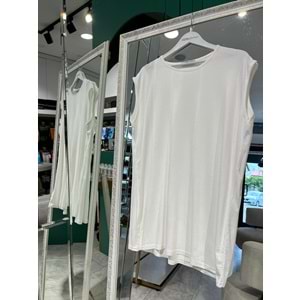 NURGÜN SIFIR KOLLU PENYE İÇLİK - BEYAZ - XXL