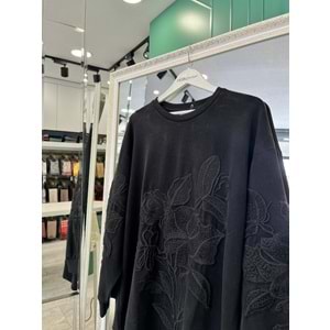 ADN İŞLEMELİ SWEAT ÖRME CUPRA - SİYAH - 2