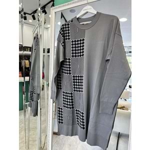 ADN MERSERİZE TUNİK SİMLİ - GRİ - 2