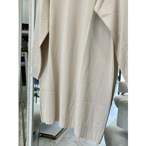 ADN MERSERİZE ÇİÇEKLİ TUNİK - TAŞ - 2