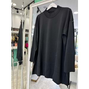 ADN MERSERİZE TUNİK - SİYAH - 2