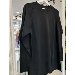 ADN MERSERİZE TUNİK SAÇ ÖRGÜLÜ - SİYAH - 2