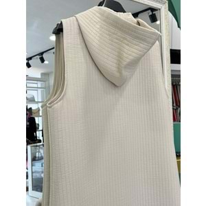 NURGÜN KAPİTONE YELEK - TAŞ - 50