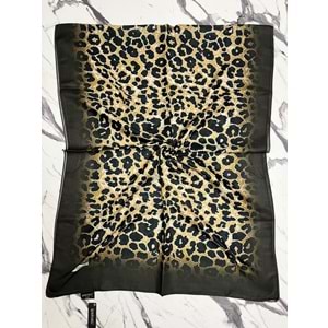 İPEKSELİ LEOPAR DESENLİ ORGANİK PAMUK ŞAL - 6